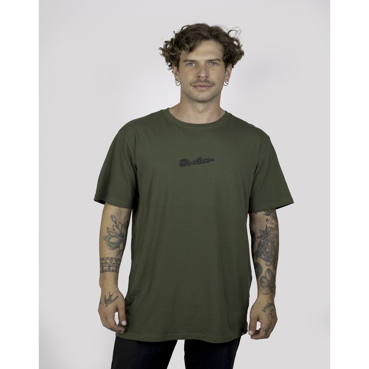 DC SHOES - Polera Hombre Melted Core Verde DC