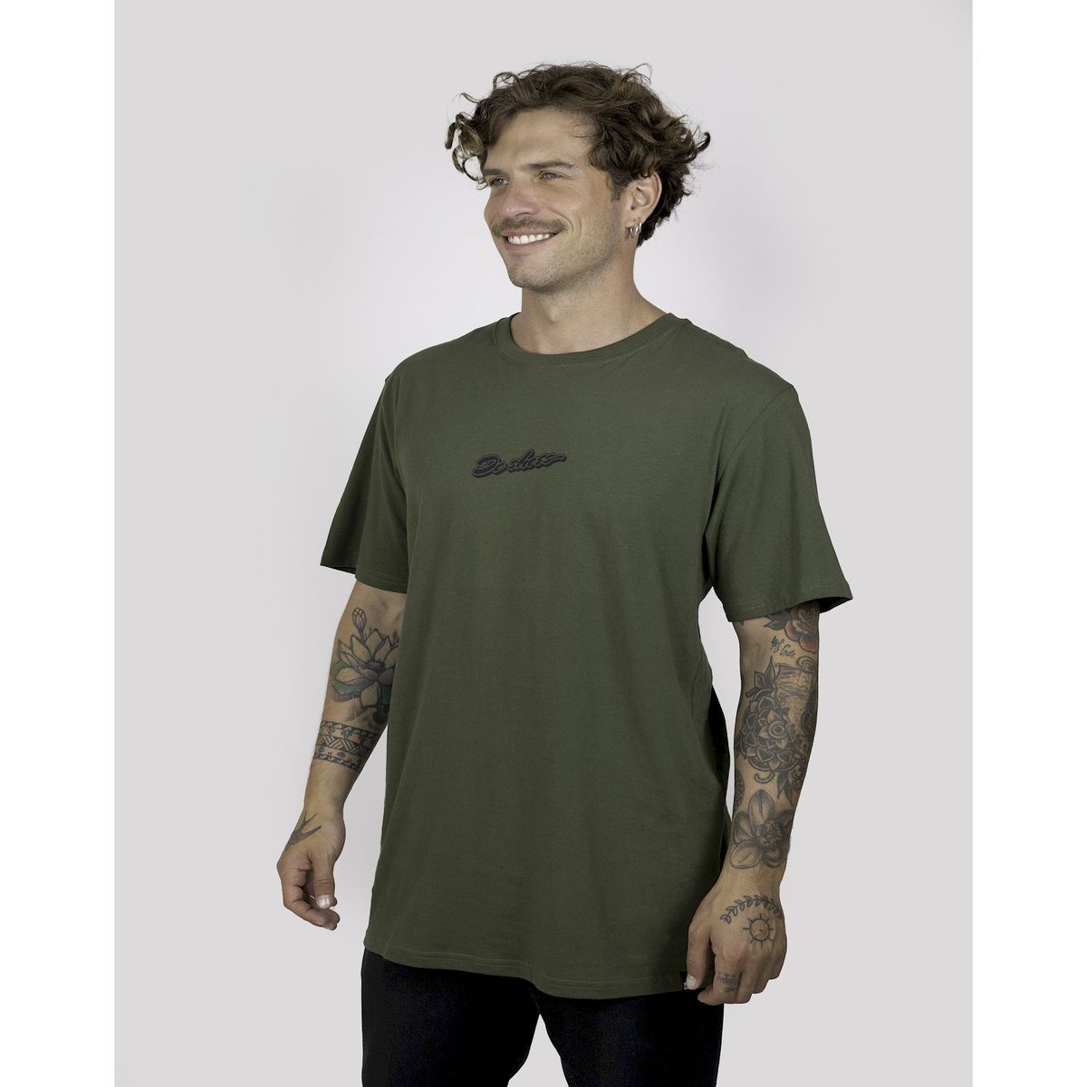 DC SHOES - Polera Hombre Melted Core Verde DC