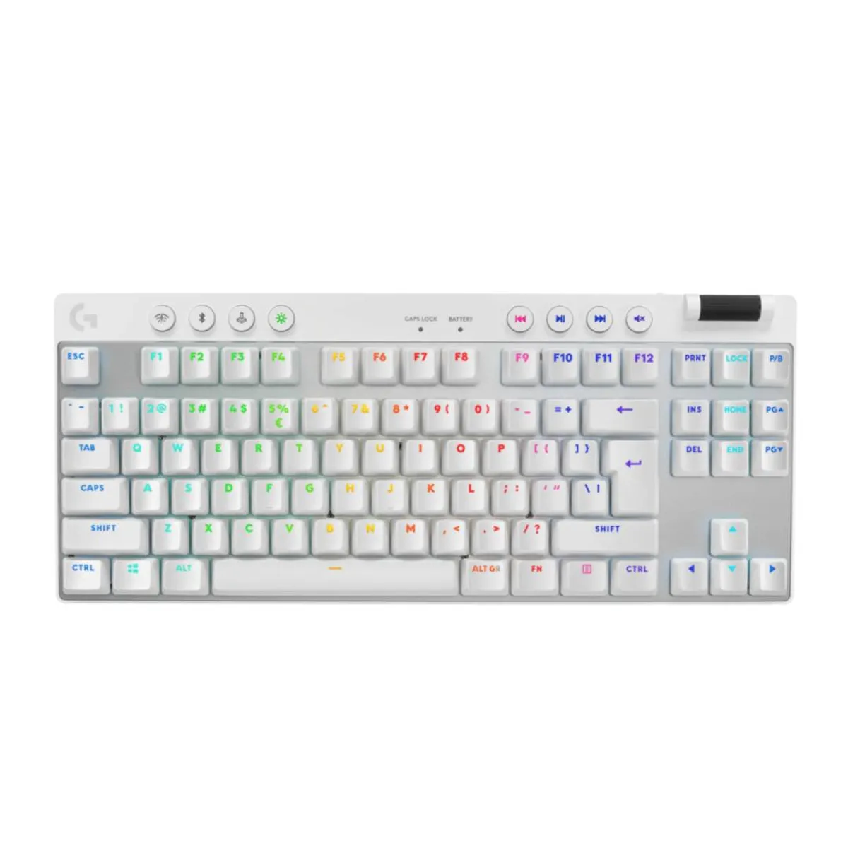 LOGITECH - Teclado Gamer Logitech Pro X TKL US Blanco Tactile