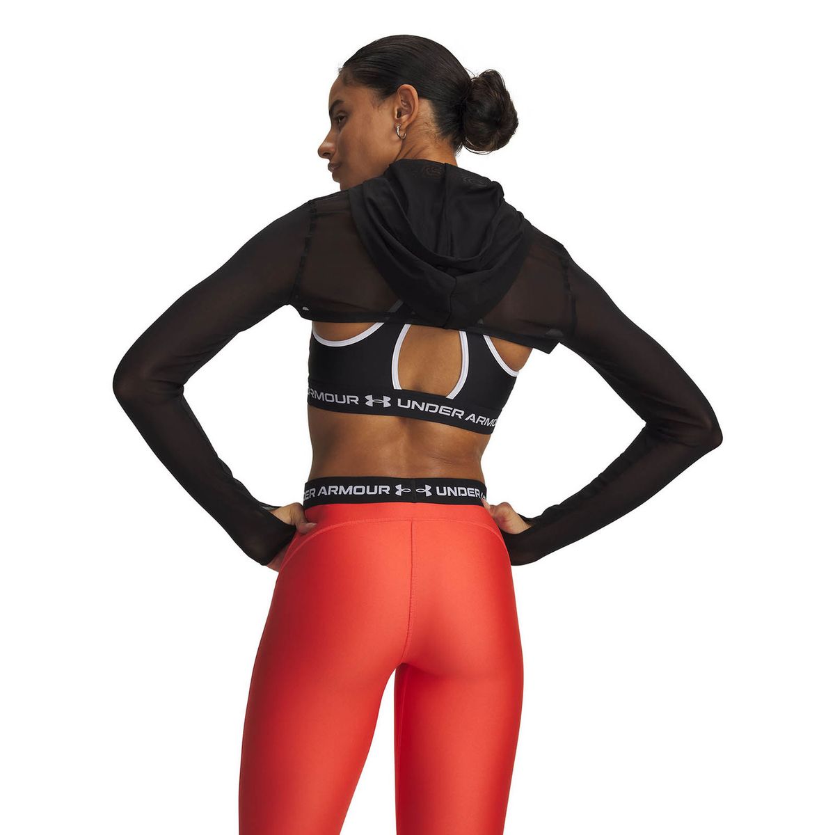 UNDER ARMOUR - Poleron UA Vanish Elite Poleron Crop Morado Mujer. UNDER ARMOUR