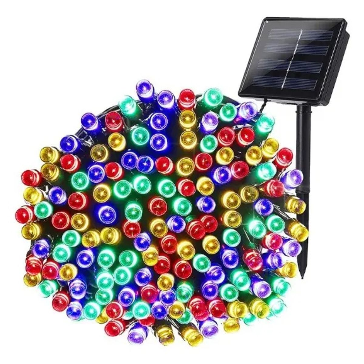 GENERICO - Luces Guirnalda Solar 200 Led Multicolor 20 Metros