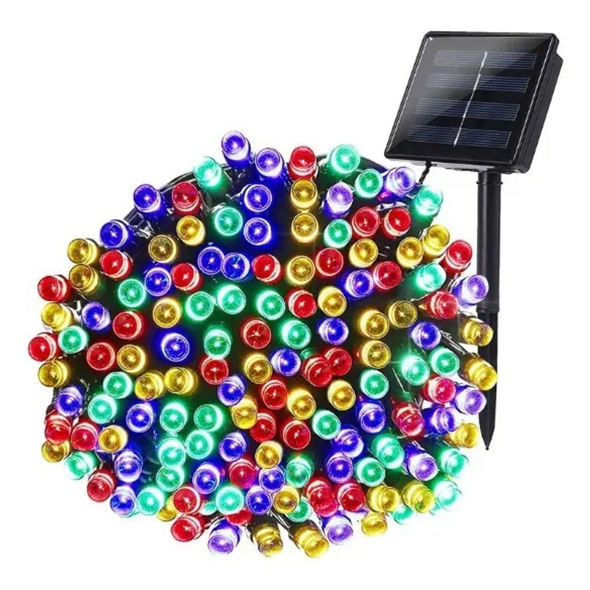 GENERICO - Luces Guirnalda Solar 200 Led Multicolor 20 Metros
