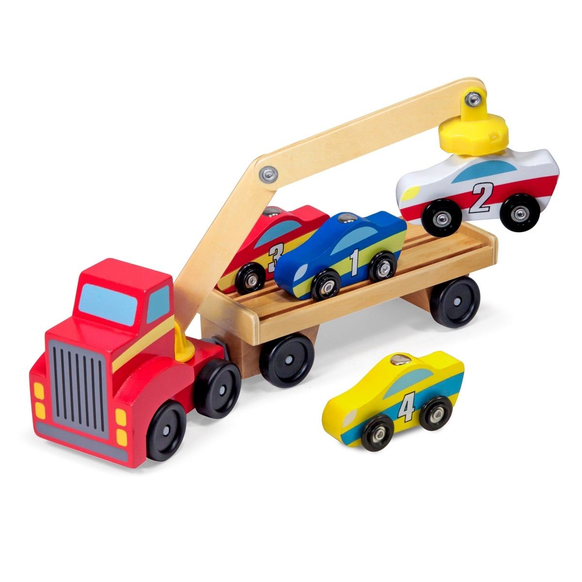MELISSA & DOUG - CAMION TRANSPORTADOR DE AUTOS MAGNETICO  MELISSA AND DOUG