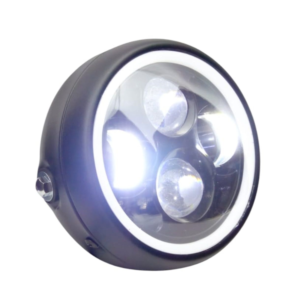 GENERICO - Foco LED Xenon De 40 Watt Con Aro Blanco Para Moto