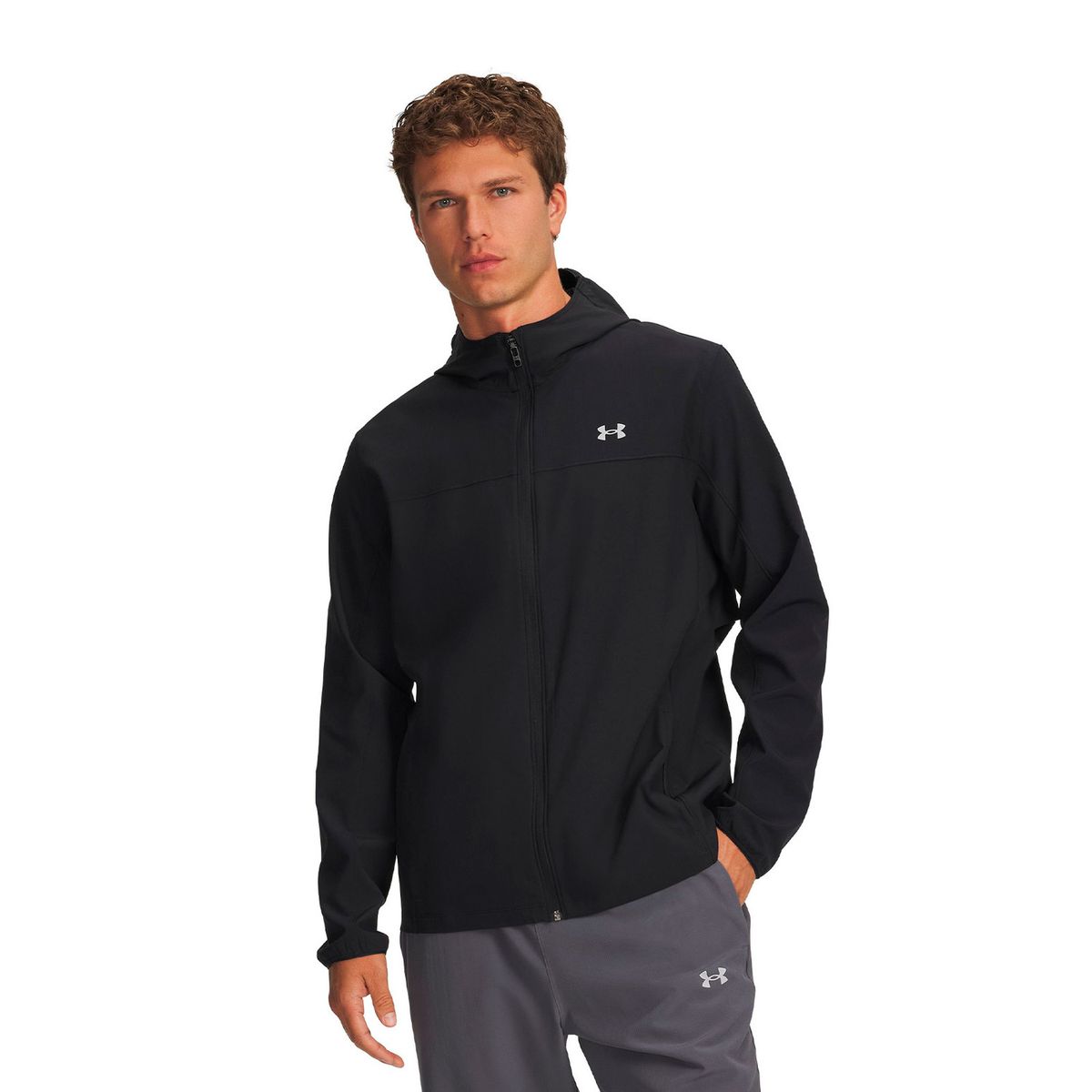 UNDER ARMOUR - Chaqueta UA Velociti Pro Storm Negro Hombre UNDER ARMOUR