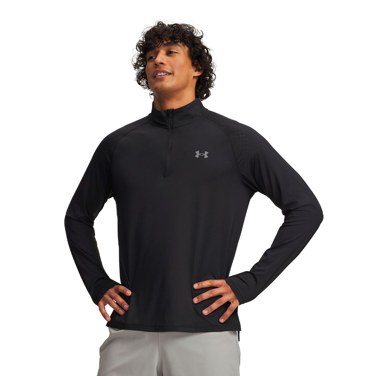 UNDER ARMOUR - Poleron UA Velociti Pro Negro Hombre UNDER ARMOUR