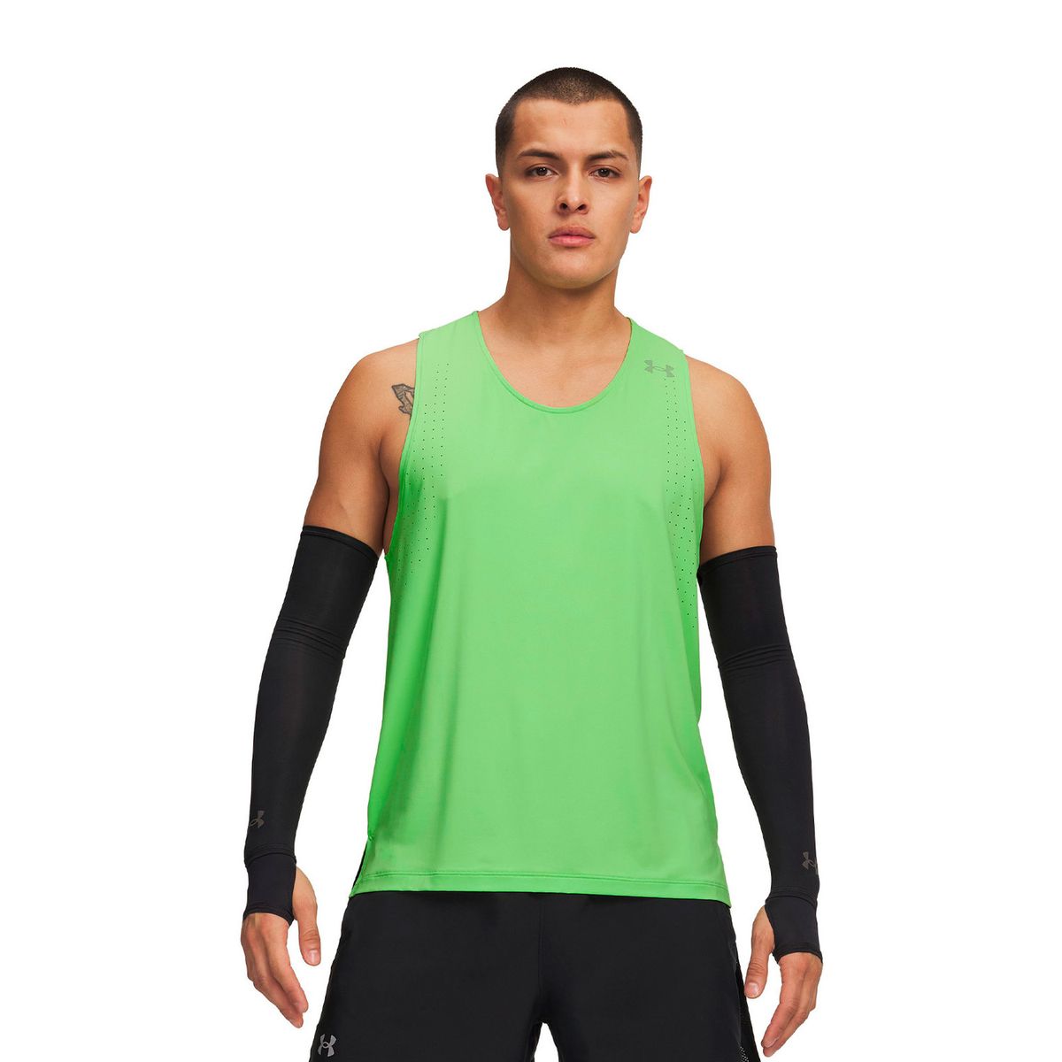 UNDER ARMOUR - Polera S/M UA Velociti Pro Singlet Verde Hombre UNDER ARMOUR