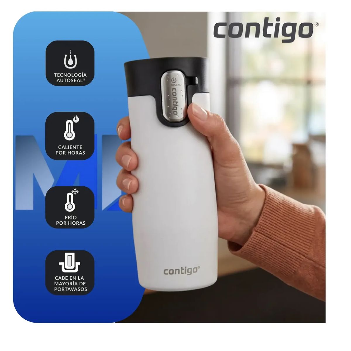 CONTIGO - Vaso Termico Contigo West Loop 473ml Autoseal Original Temp