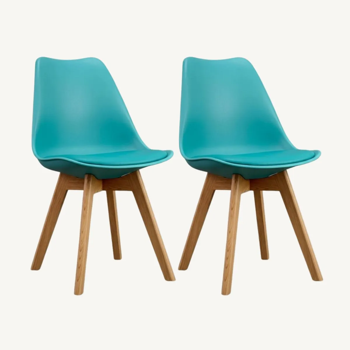 HABITA2 CHILE - Pack de 2 sillas de comedor acolchada Tulip Fantasy