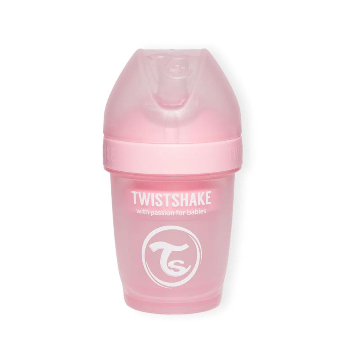 TWISTSHAKE - Mamadera Anticólico Twistshake Double Pro 180ml Rosa