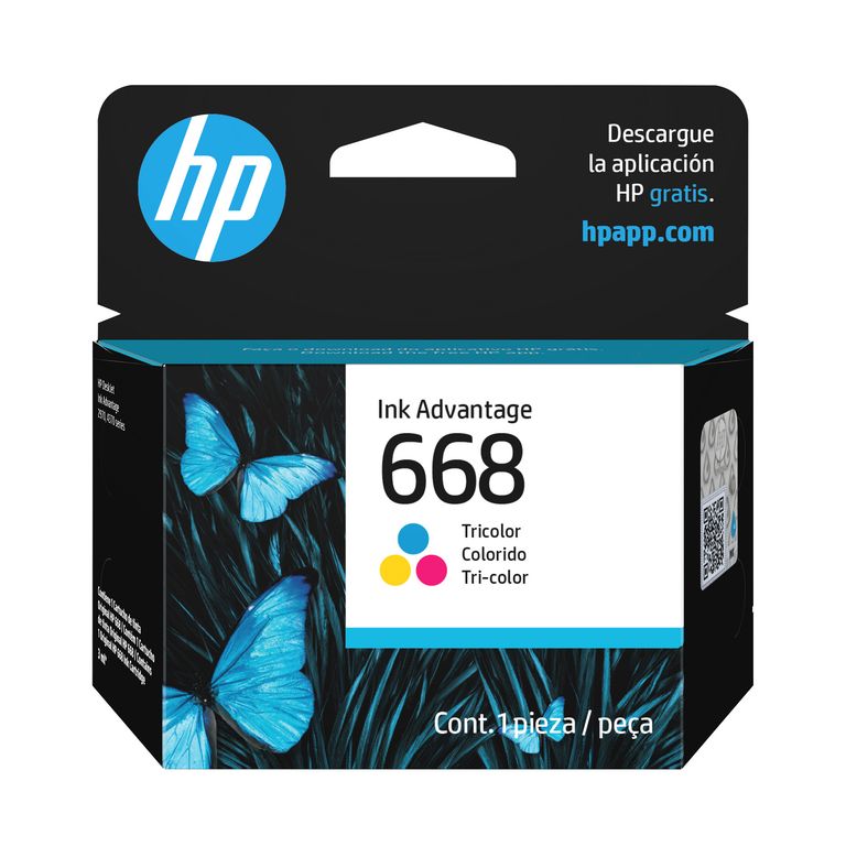 HP 668 Tri-color Original Ink Advantage Cartridge