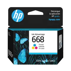 HP - HP 668 Tri-color Original Ink Advantage Cartridge