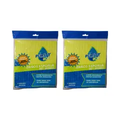 GENERICO - Pack Paño Esponja 6 unidades , Limpieza Eficaz.