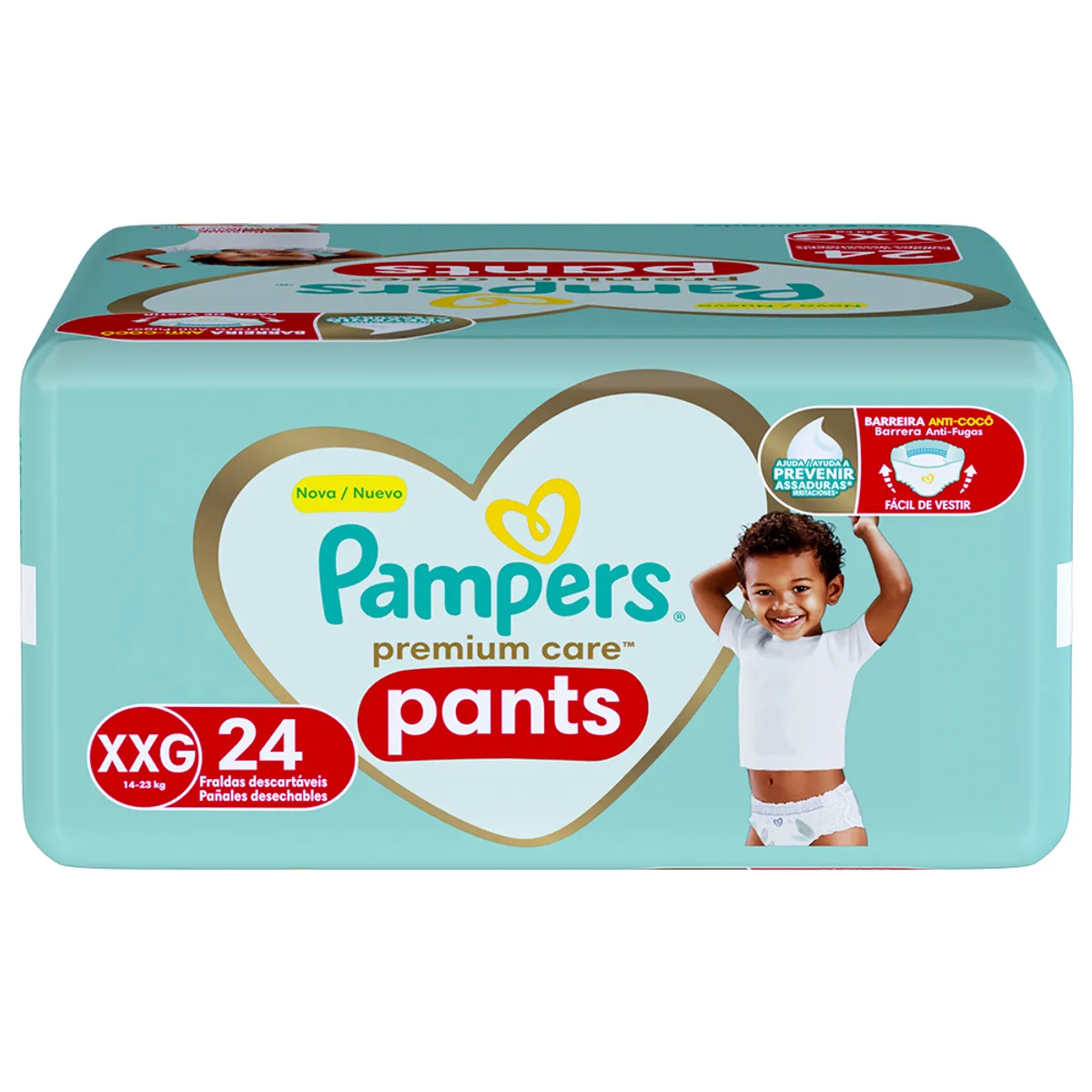 PAMPERS - Pañales Pampers Pants Premium Care XXG x24 Un