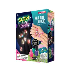 SEW STAR - Kit de esmaltes y adhesivos fluorecentes para uñas