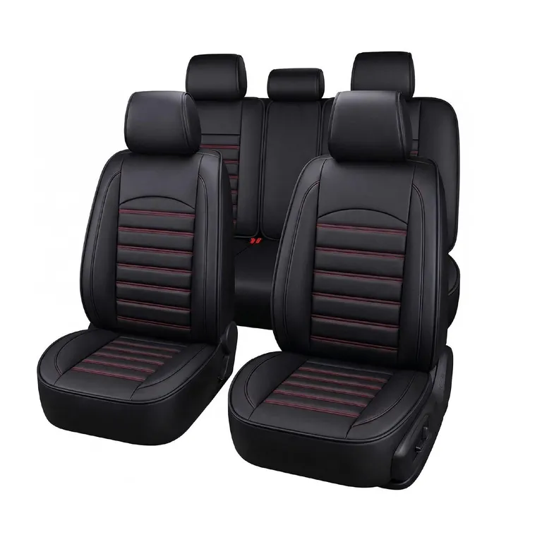 Fundas Cubreasientos Ecocuero Negro Universal