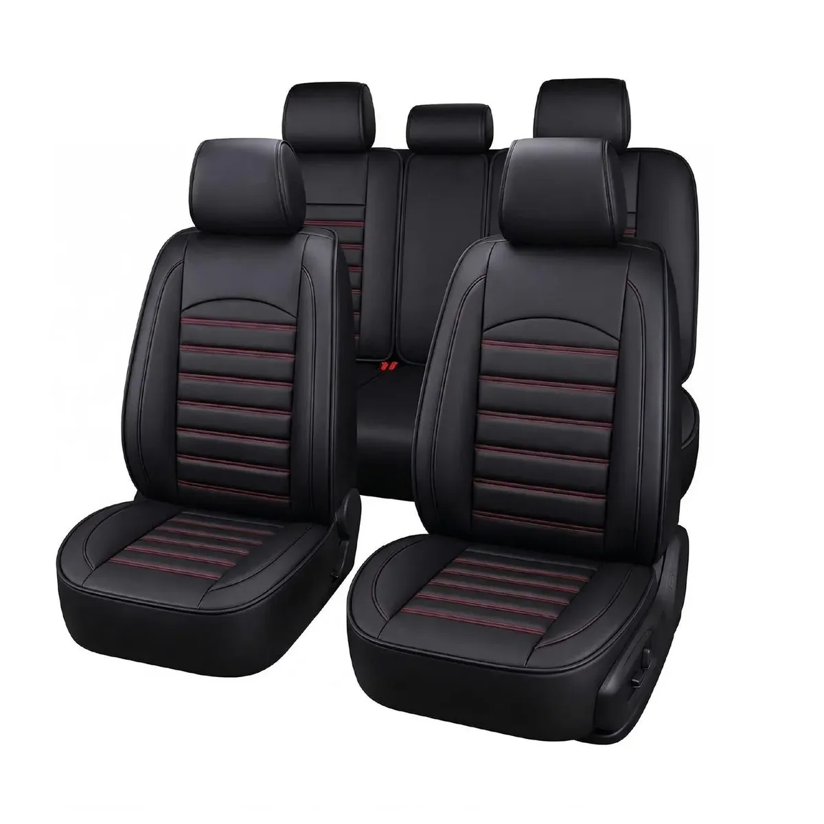 XROAD - Fundas Cubreasientos Ecocuero Negro Universal XRoad