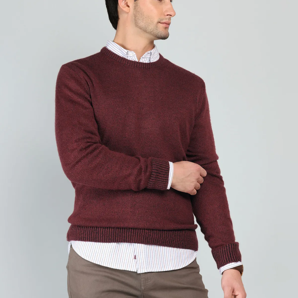ARROW - Sweater Cuello Redondo Regular Fit Burdeo Arrow ARROW
