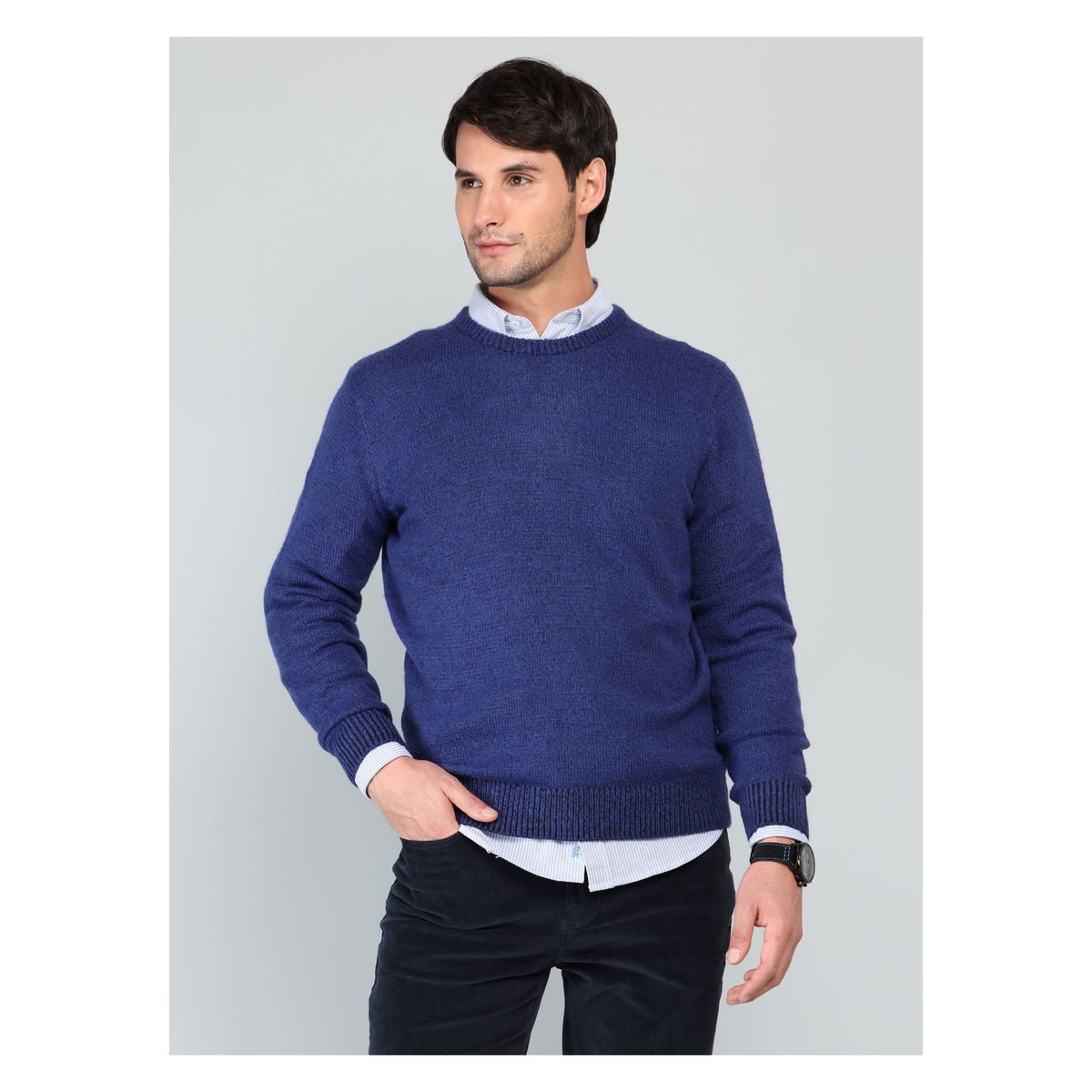 ARROW - Sweater Cuello Redondo Regular Fit Azul Arrow ARROW
