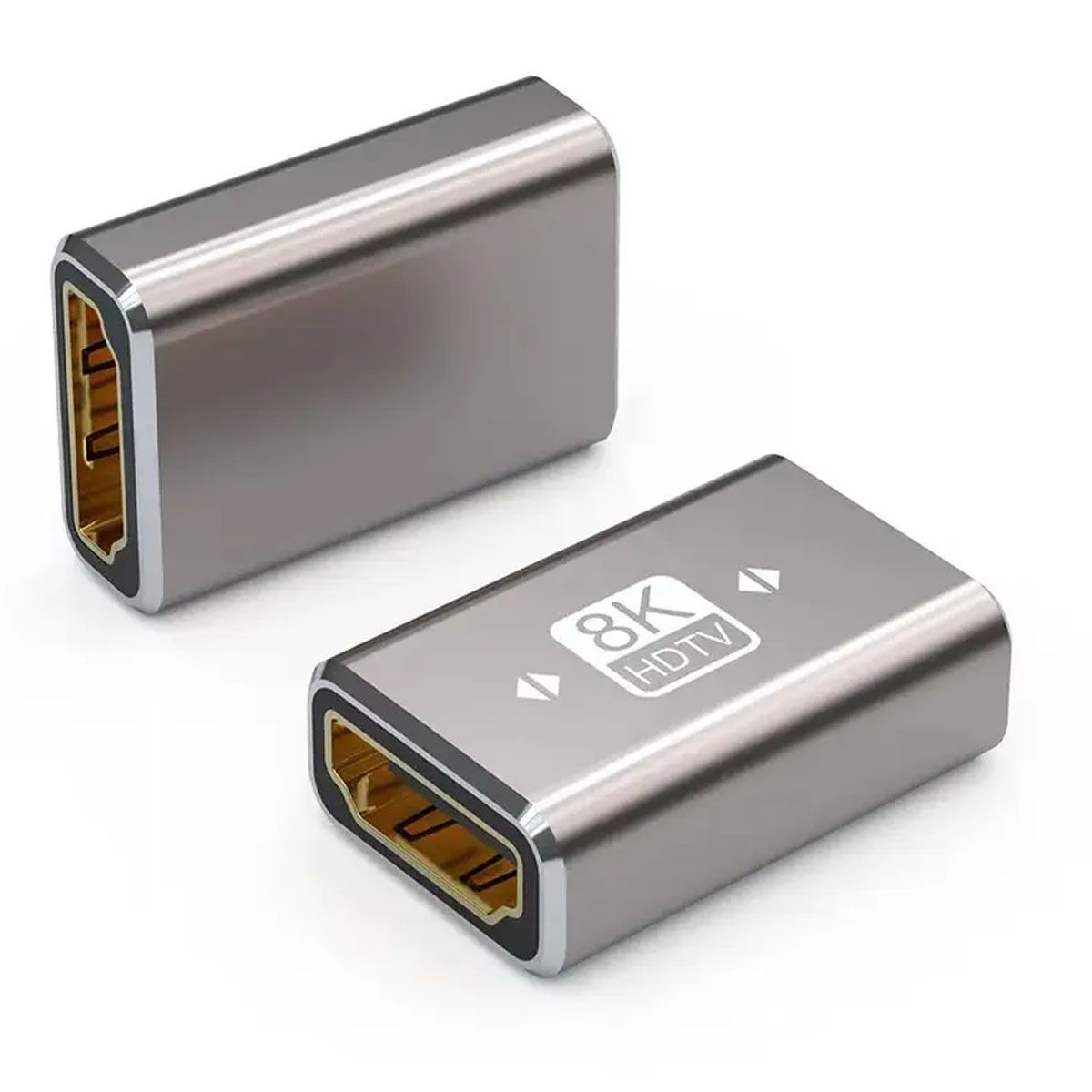 GENERICO - Copla HDMI 8K Ultra HD v2.1 Hembra a Hembra Metálica.