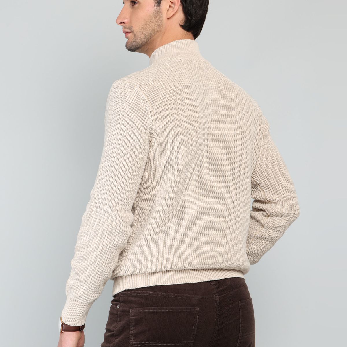 ARROW - Sweater Stone Wash Regular Fit Beige Arrow ARROW