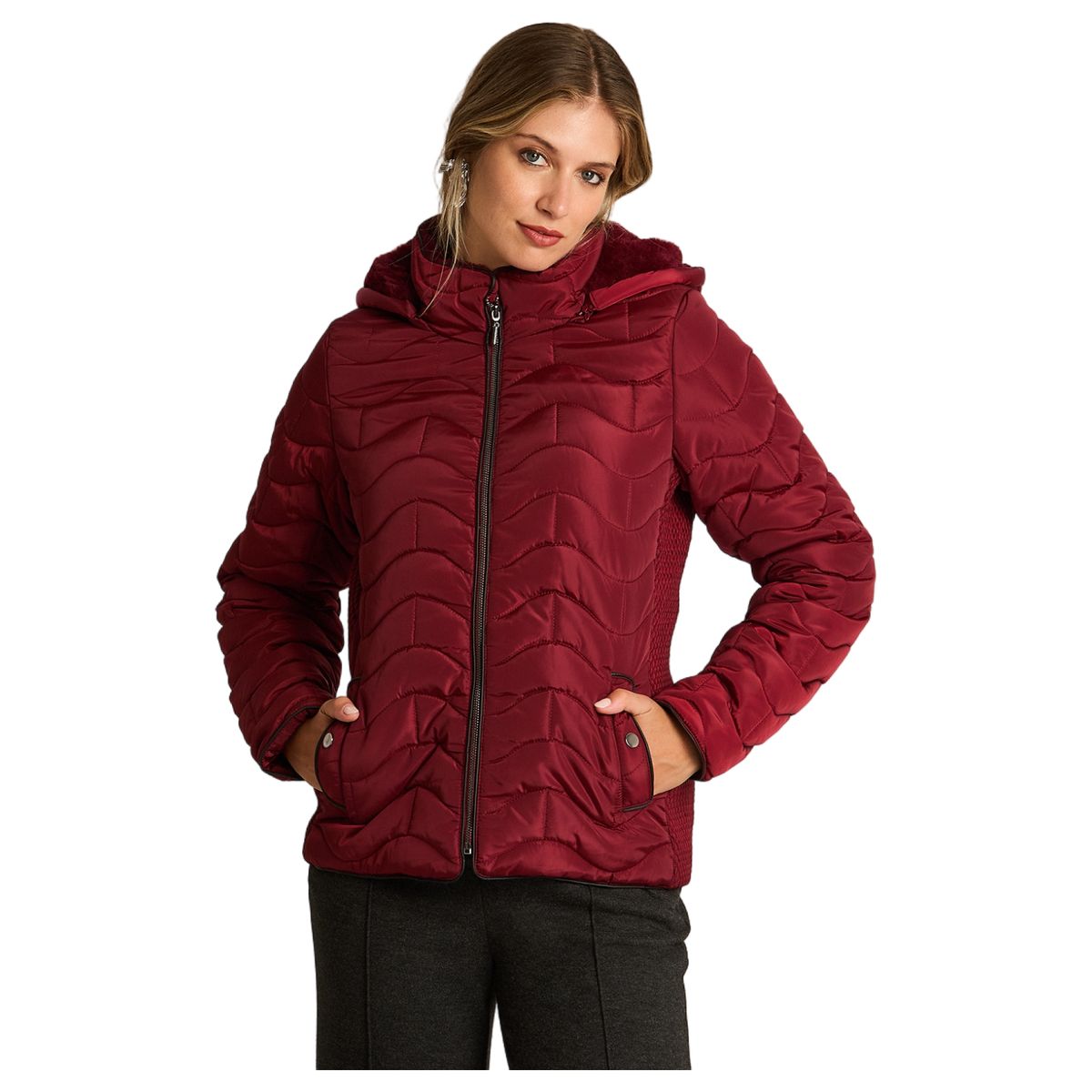 LORENZO DI PONTTI - Parka Básica Mujer Rojo