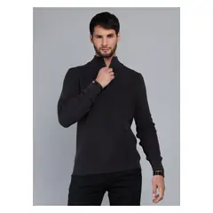 ARROW - Sweater Stone Wash Regular Fit Negro
