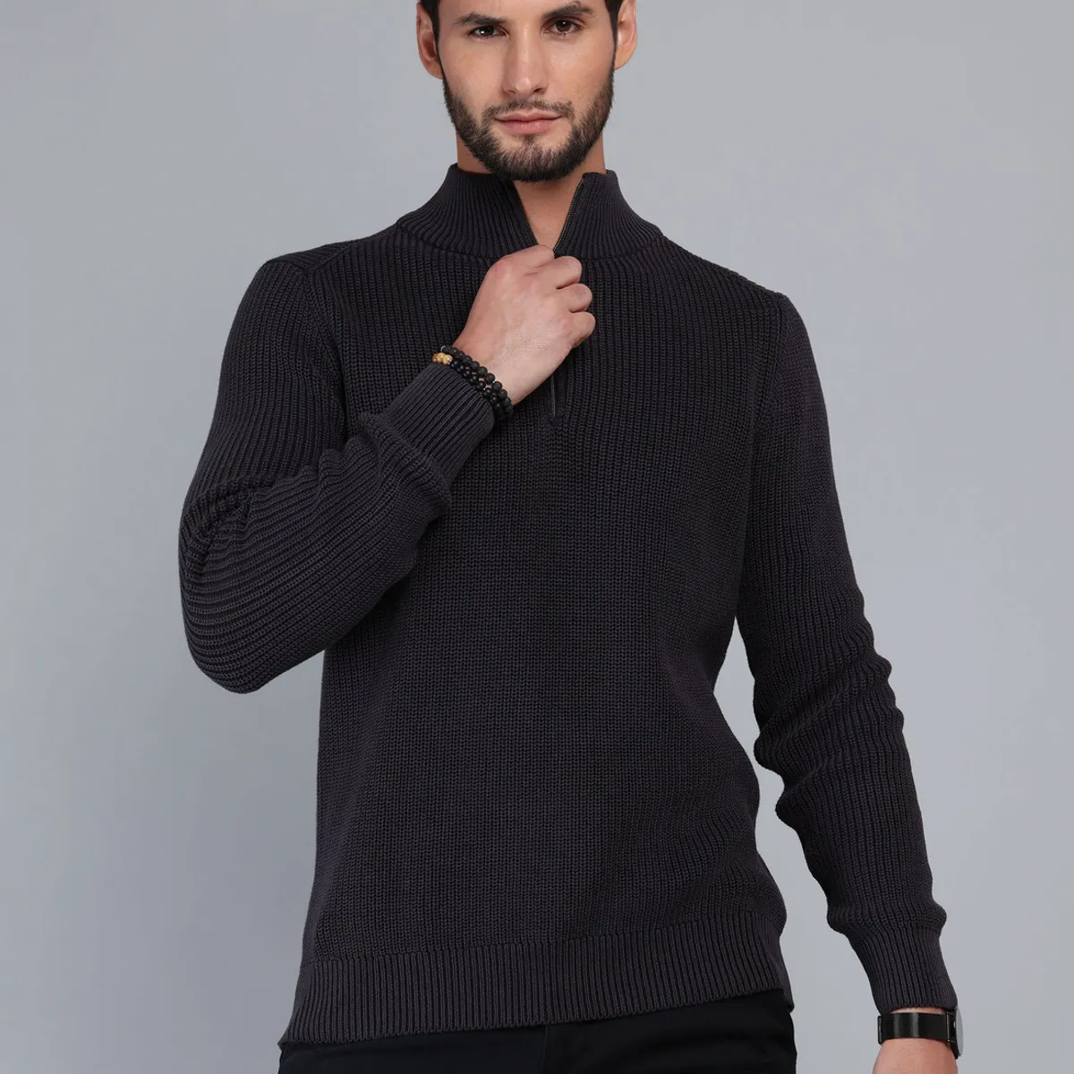 ARROW - Sweater Stone Wash Regular Fit Negro Arrow ARROW