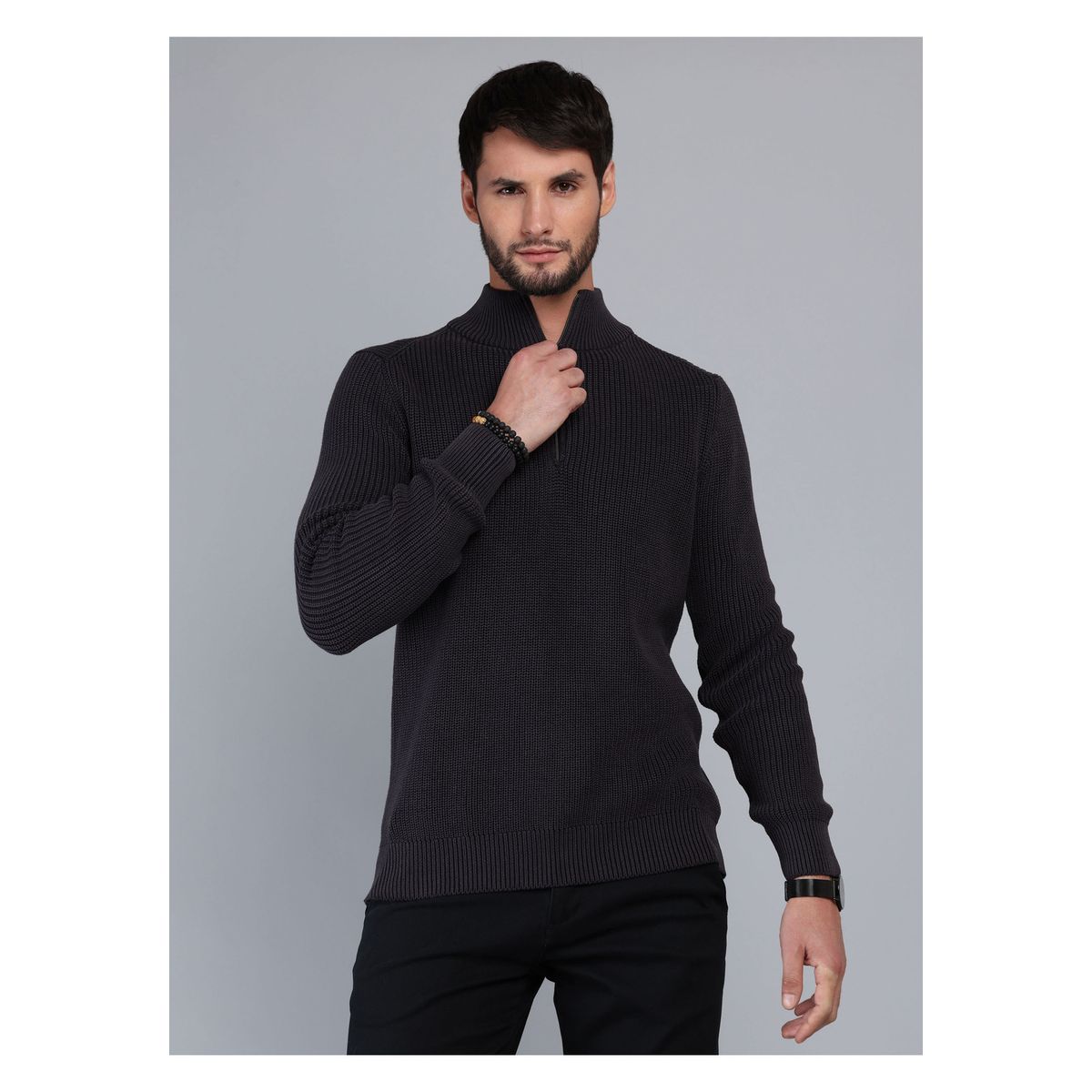 ARROW - Sweater Stone Wash Regular Fit Negro Arrow ARROW