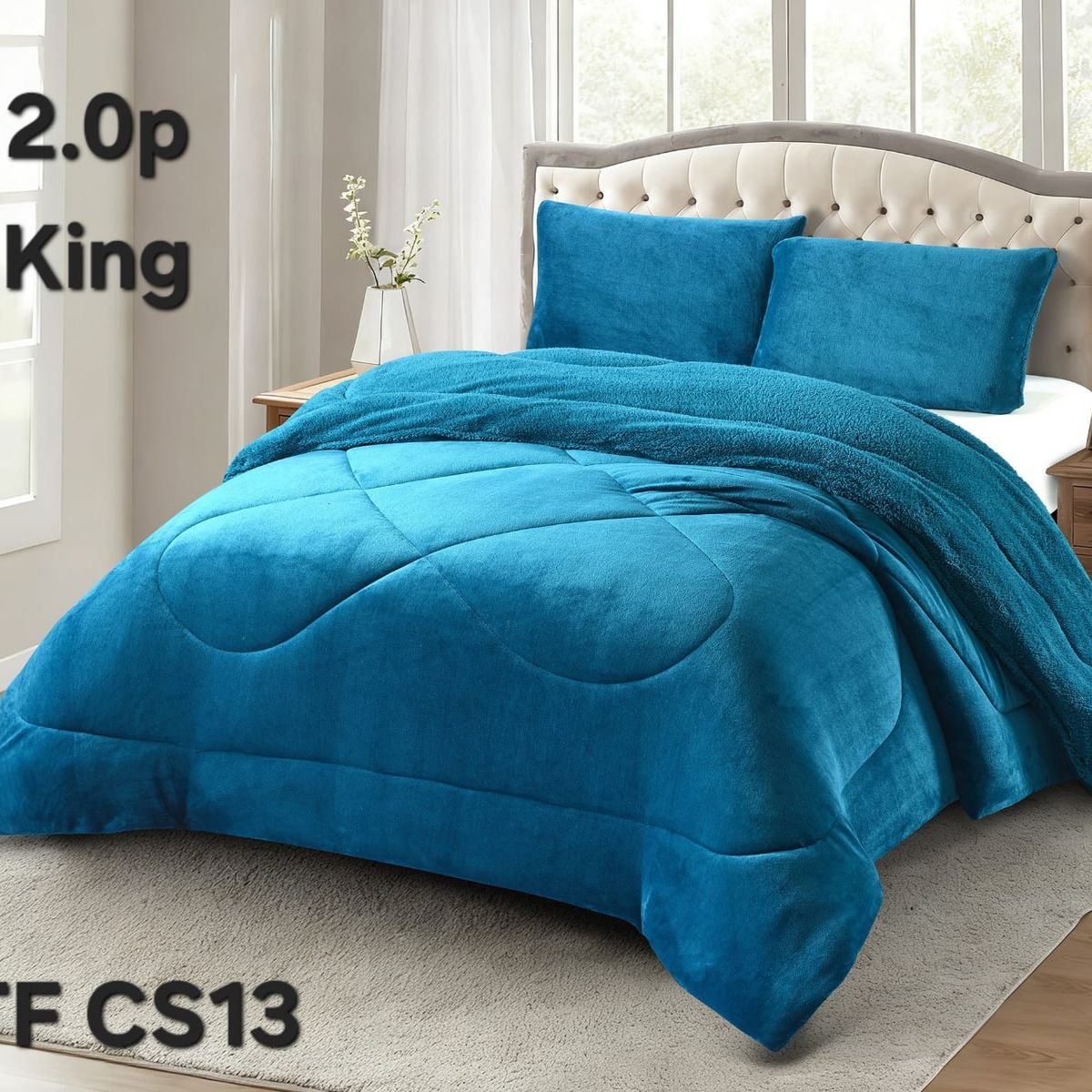 GENERICO - Cobertor  invierno plush  polar con chiporro king