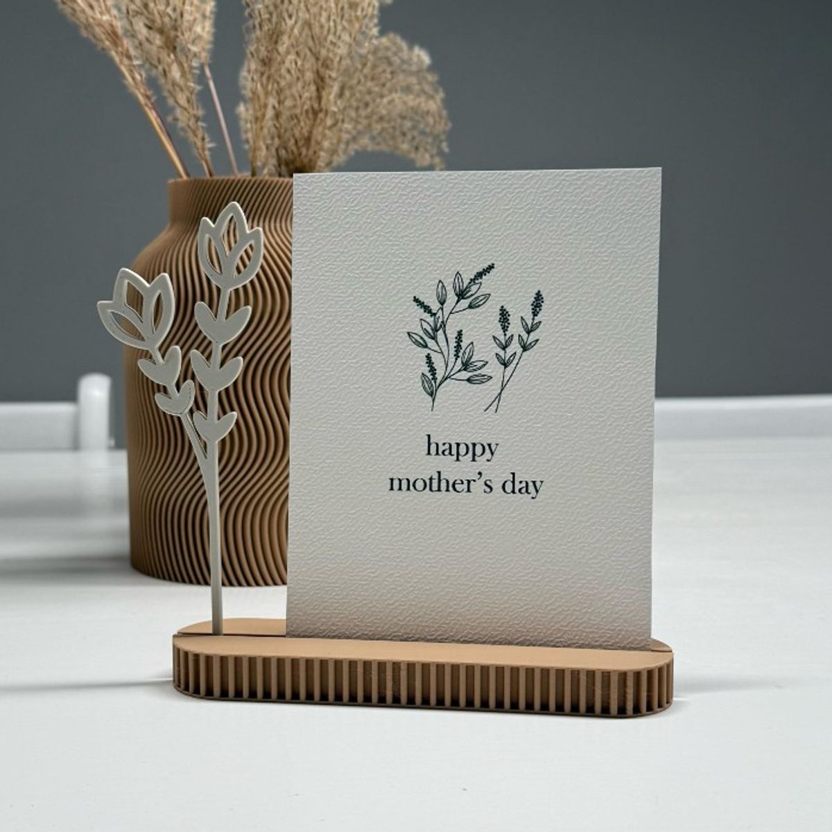 GENERICO - Figura Decorativa Portafotos  Porta tarjetas Día de la Madre