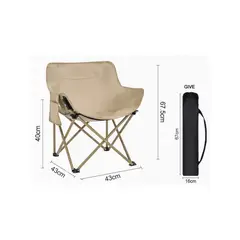 GENERICO - Silla plegable de camping ultraligera tipo egg nest Hasta 120kl.