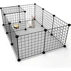 GENERICO - Jaula Corral Cerco Pequeñas Mascotas 12 Paneles Armable BELUG