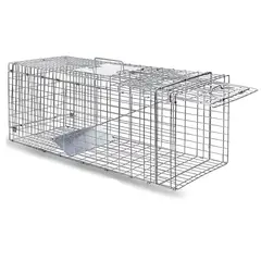 GENERICO - Trampa Jaula Corral Plegable Para Gato Conejos 94x37x34cm BELUG