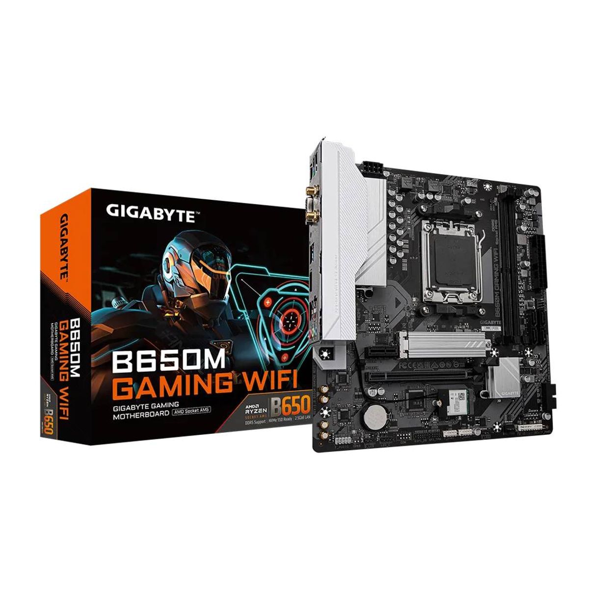 GIGABYTE - Placa Madre Gigabyte B650M GAMING WIFI, mATX, AM5