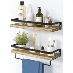 GENERICO - Repisas Flotantes De Madera Modernas Kit X2 Colores