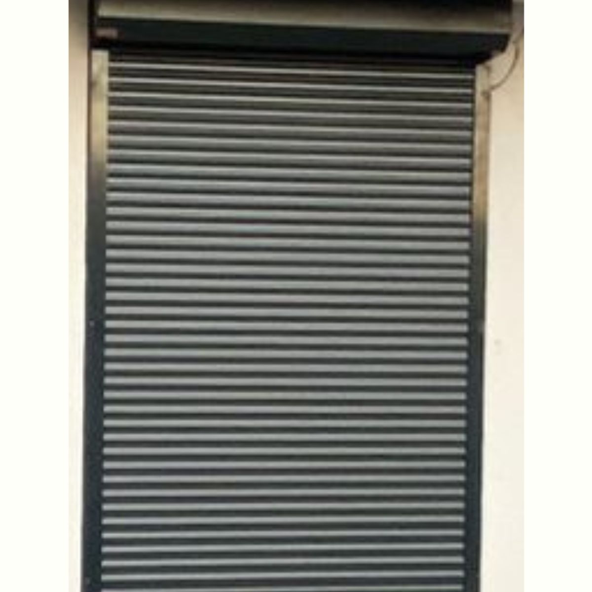 PERSIALUX - Persiana Exterior de Seguridad Color Negro de 1mts. Ancho x 1mts. Alto  Motorizada