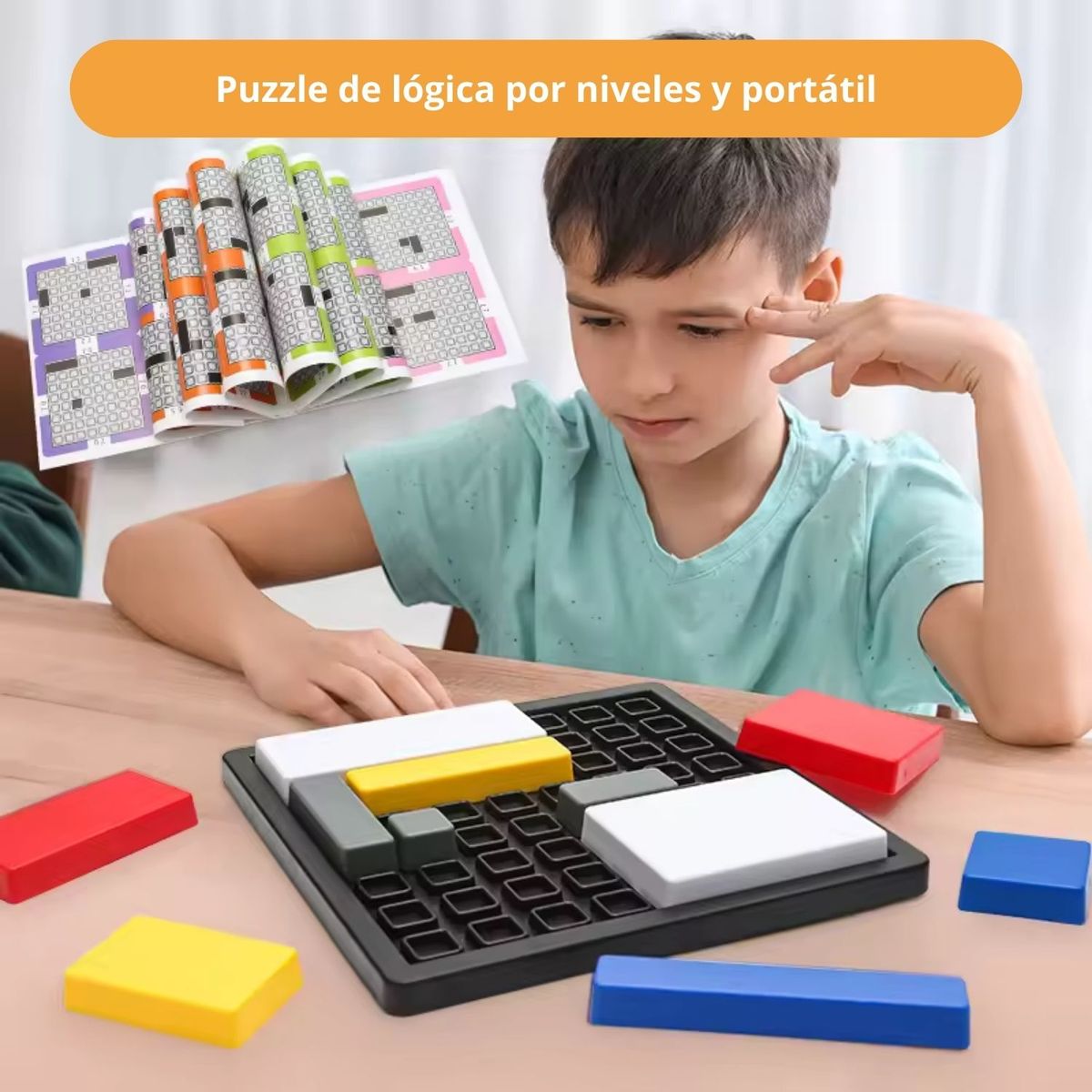 GENERICO - Juguete Didáctico Puzzle Pensamiento Lógico Portátil 88 Desafíos