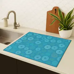 ZAHR - PAÑO SECAPLATO ACOLCHADO CELESTE