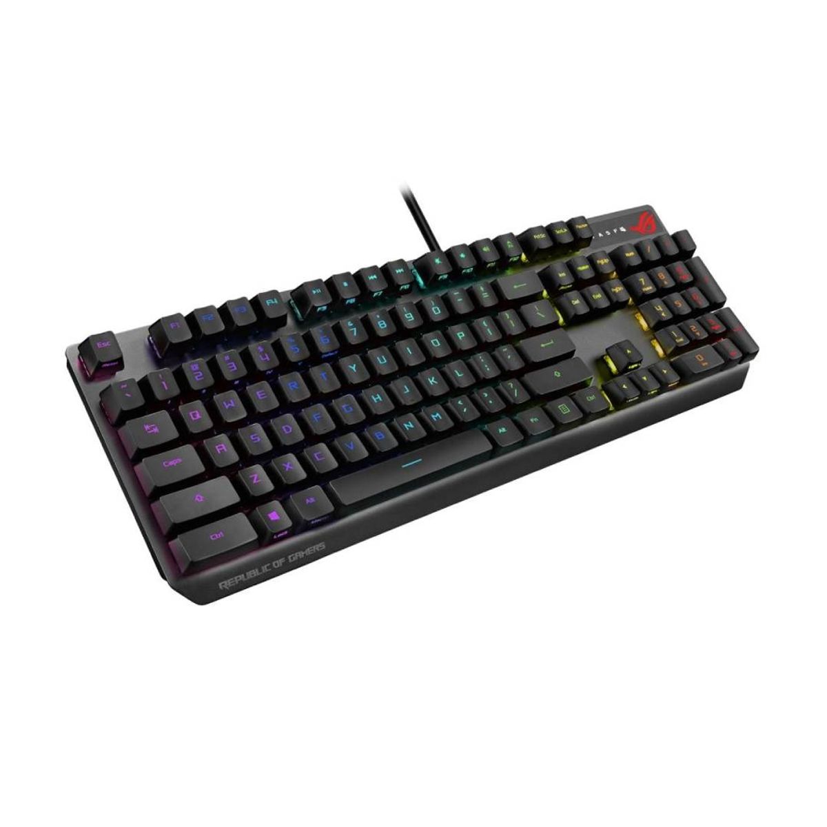 ASUS - Teclado Mecánico Optico ASUS ROG Strix Scope RX, ROG RX Red