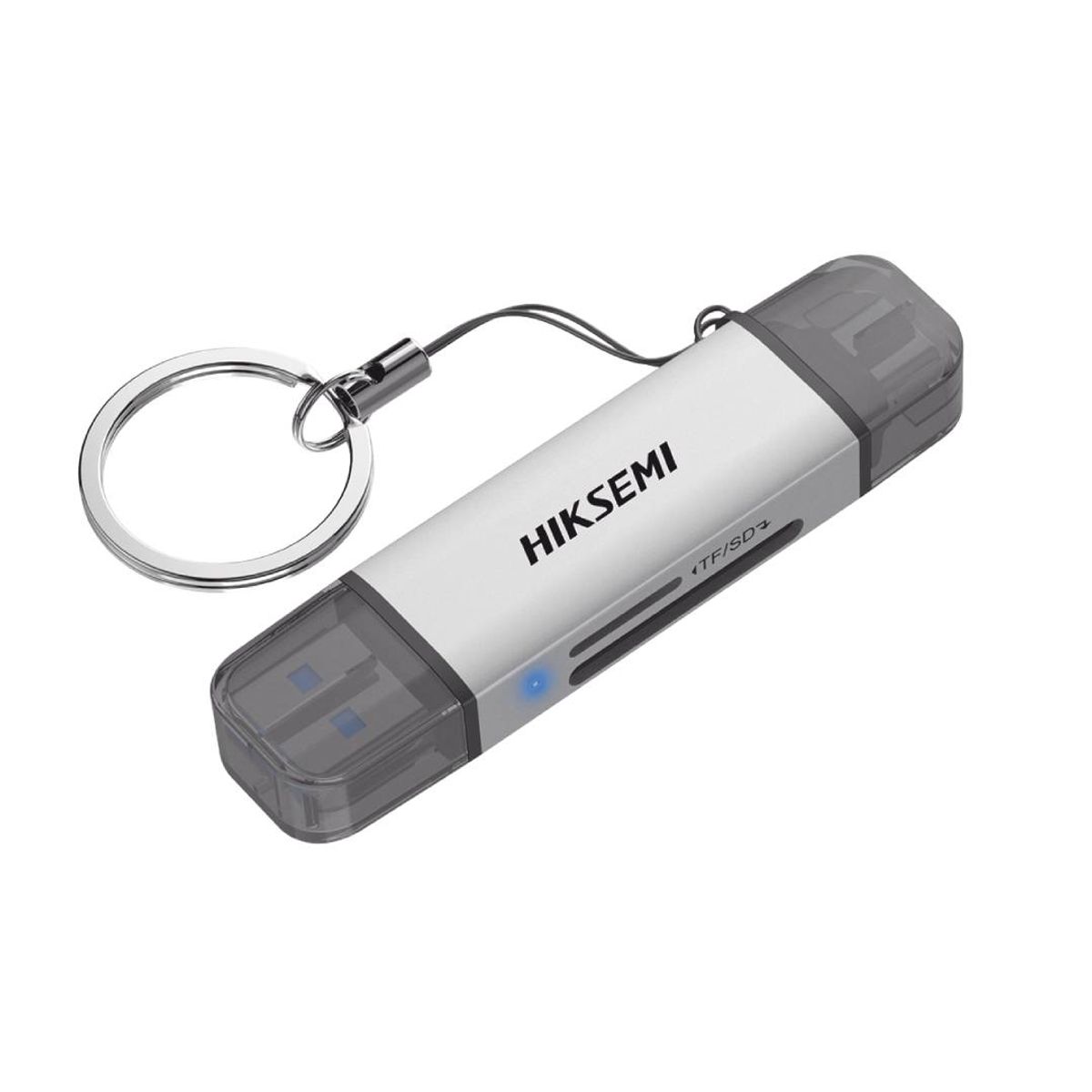 HIKVISION - Lector de Tarjetas SD y MicroSD Hiksemi HS-HUB-CR01, Gris