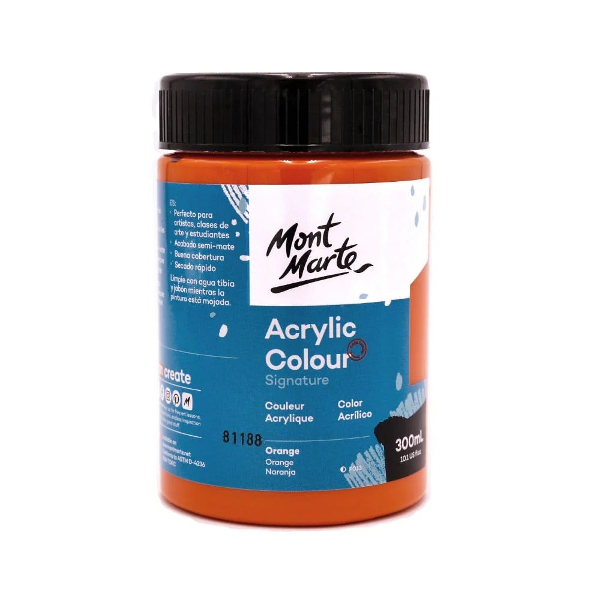 MONT MARTE - Pintura Acrílica 300ml Naranja