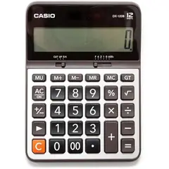 CASIO - CALCULADORA DX120B SOLAR 12 DIGITOS CUBIERTA METALICA