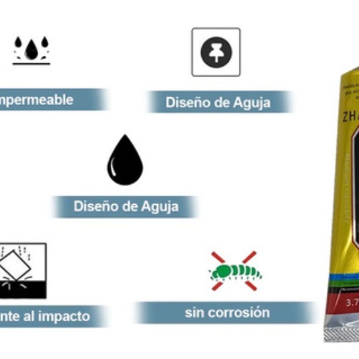 GENERICO - Pegamento Adhesivo Para Celulares T-7000 Negra 50ml