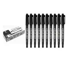 GENERICO - Set 10 Marcador Permanente Doble Punta Fina Y Ultra Fina