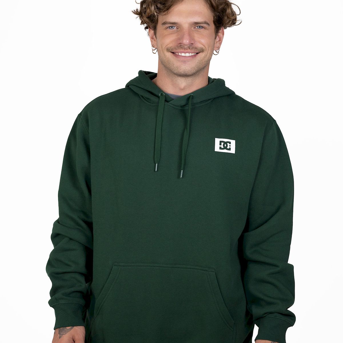 DC SHOES - Poleron Hombre Stage Box Verde DC