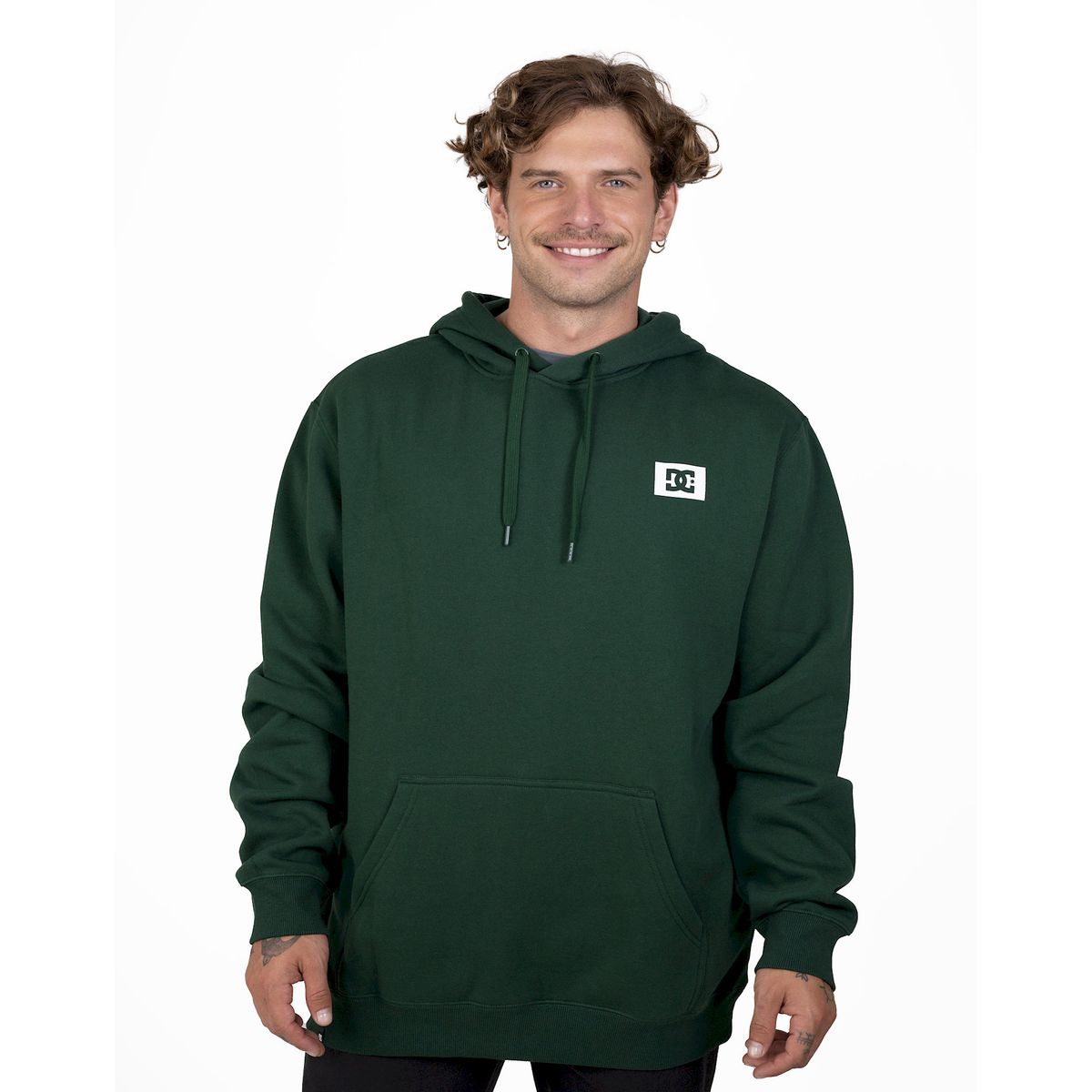DC SHOES - Poleron Hombre Stage Box Verde DC