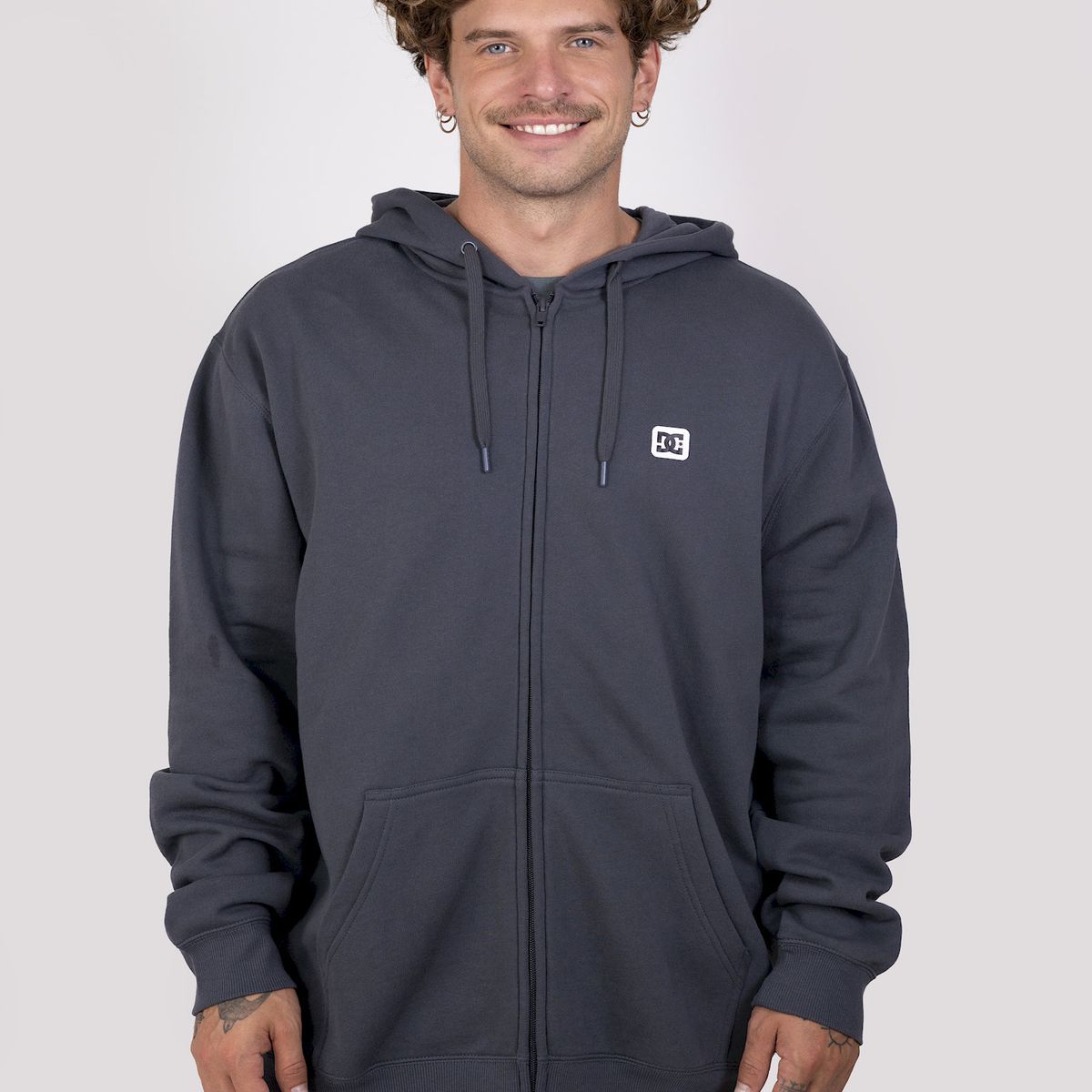 DC SHOES - Poleron Hombre DC Rebel Zh Gris