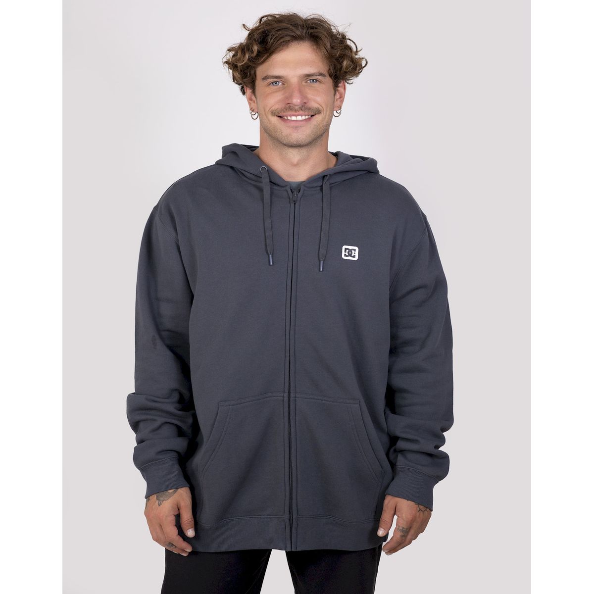 DC SHOES - Poleron Hombre DC Rebel Zh Gris