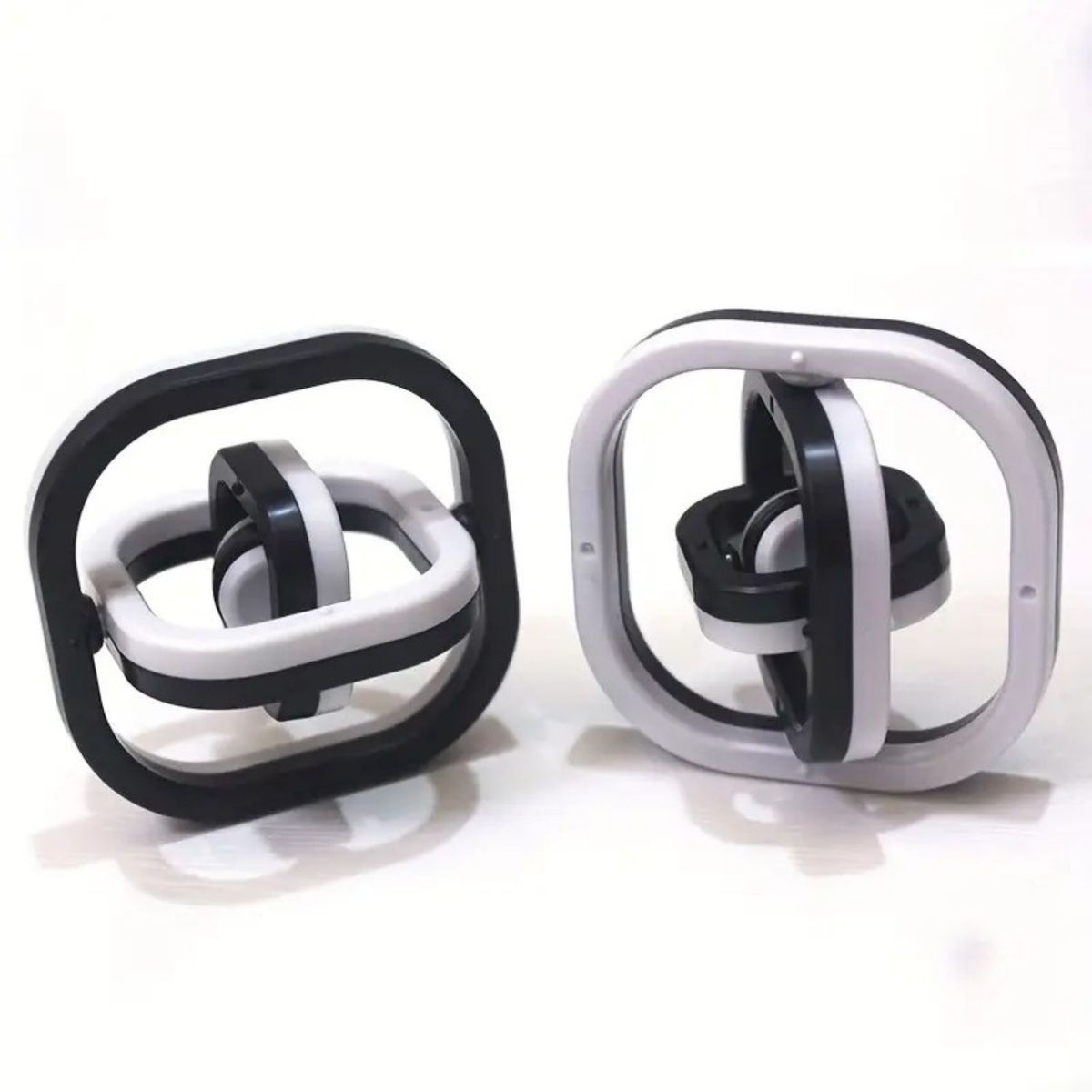 GENERICO - Pack 2 Juguetes Antiestrés Spinner Giro Infinito Cuadrado